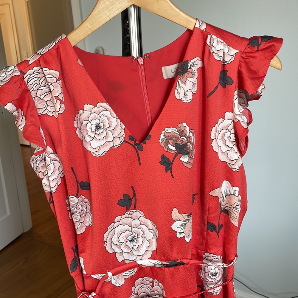 Silky floral dress by Loft
